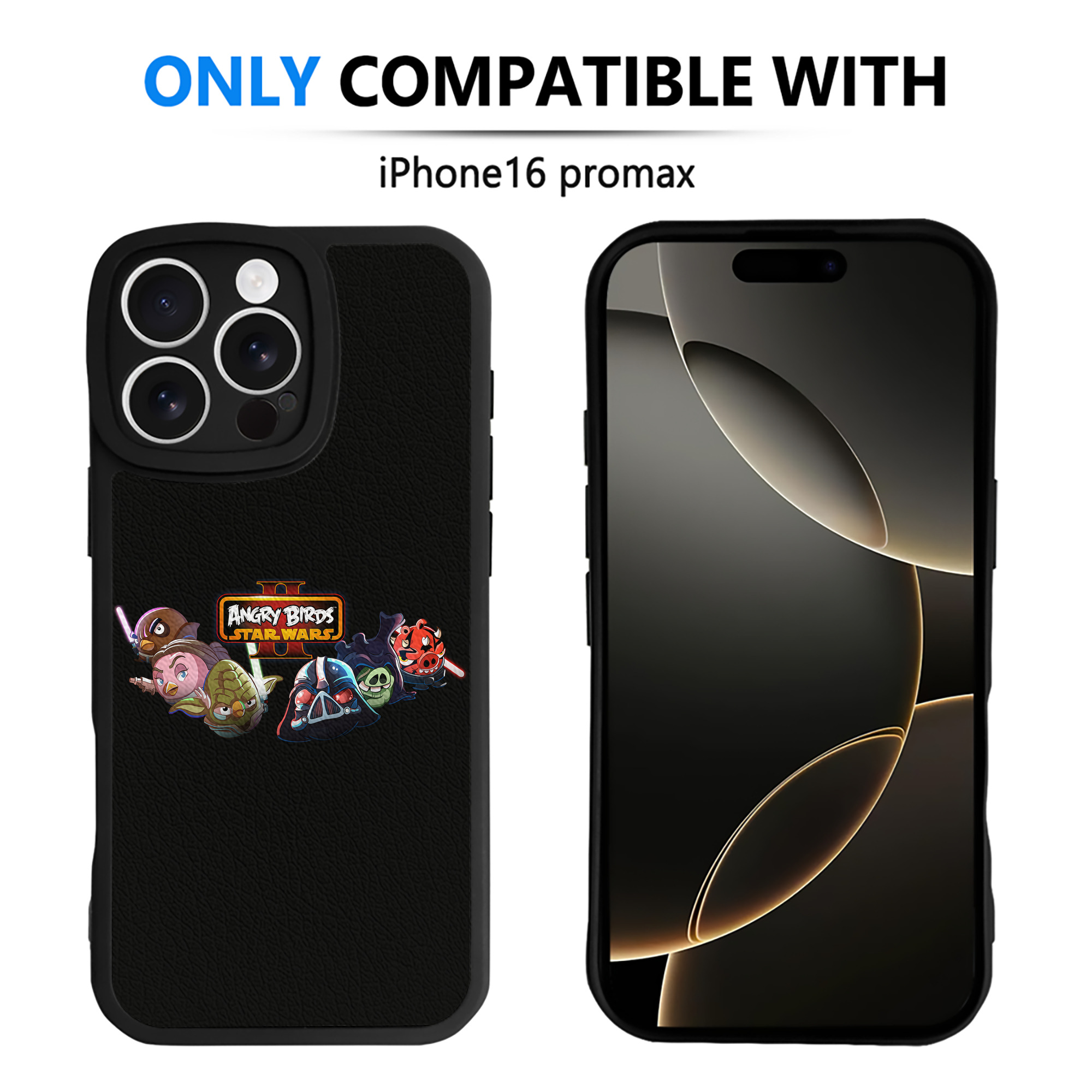 （画像用） Angry Birds アングリーバード 【iPhone 16シリーズ対応】シリコンスマホケース（レザー調） 材質：シリコン
